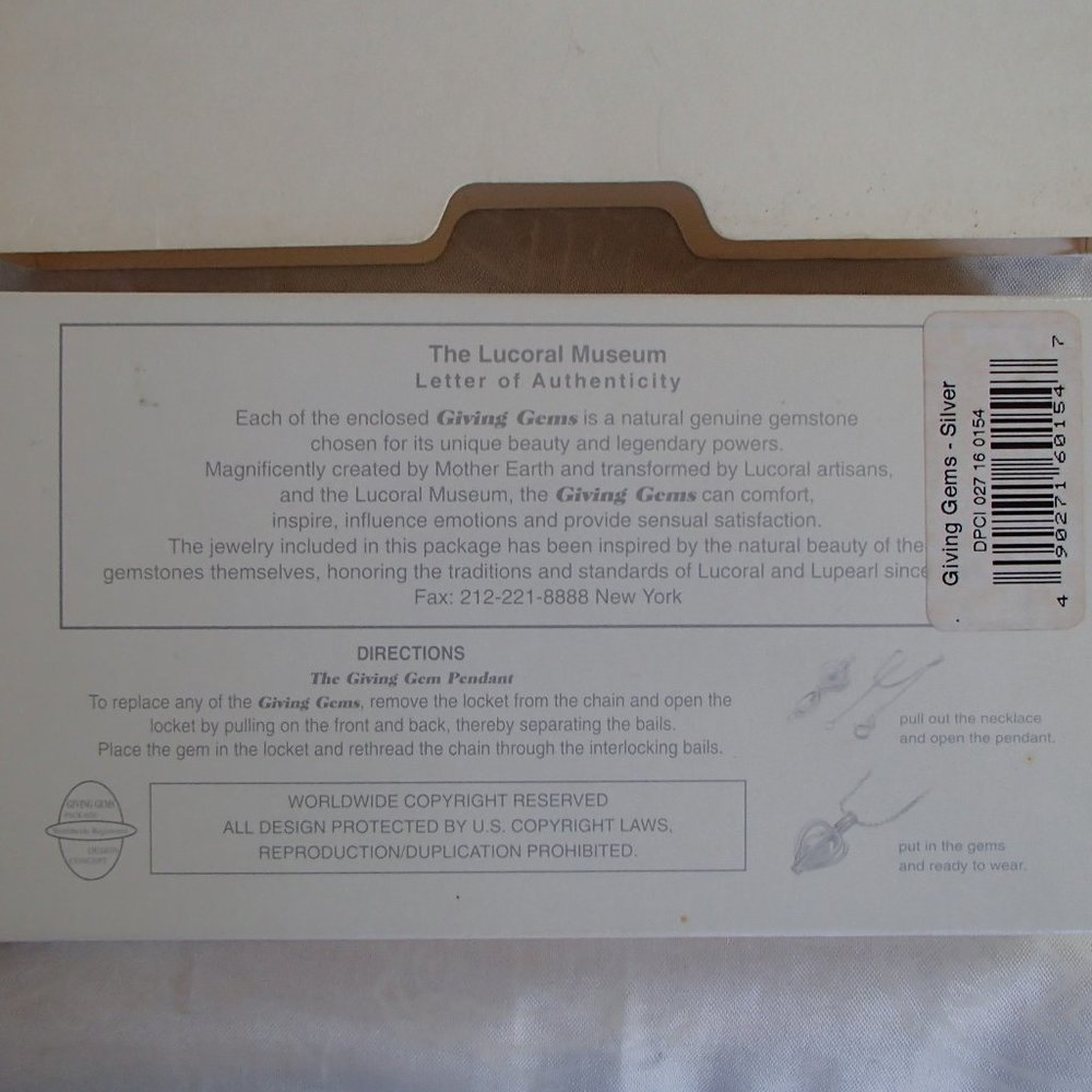 The Giving Gems Lucoral Museum Hawaii Sterling Silver Cage, Chain & 12 Gemstones - Picture 14 of 16